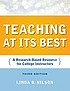 Teaching at its best : a research-based resource... 著者：  Linda Burzotta Nilson 