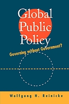 Global public policy : governing without government?