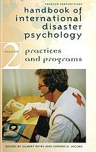 Handbook of international disaster psychology