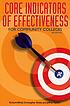 Core indicators of effectiveness for community... by  Richard L Alfred 