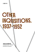 Other inquisitions, 1937-1952.