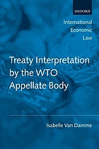 Treaty interpretation by the WTO Appellate Body