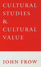 Cultural studies and cultural value