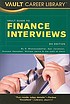 Vault guide to finance interviews by  D Bhatawedekhar 