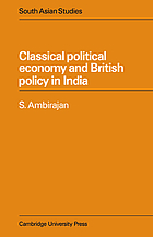 Classical political economy and British policy in India
