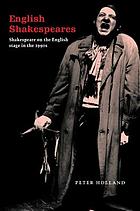 English Shakespeares : Shakespeare on the English stage in the 1990s