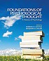 Foundations of psychological thought : a history... by  Barbara F Gentile 