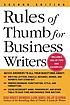 Rules of thumb for business writers door Diana Roberts Wienbroer