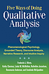 Five ways of doing qualitative analysis : phenomenological... by  Frederick J Wertz 