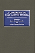 A companion to Jane Austen studies de Laura C Lambdin