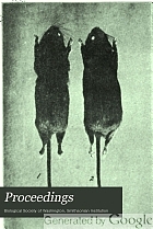 Proceedings of the Biological Society of Washington.