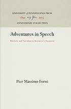 Adventures in speech : rhetoric and narration in Boccaccio's Decameron