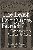 The least dangerous branch? : consequences of judicial activism