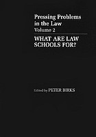 What are law schools for?