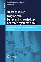 Transactions on large-scale data- and knowledge-centered systems XXXIII