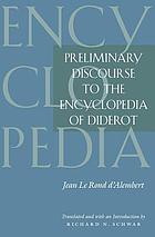 Preliminary discourse to the Encyclopedia of Diderot