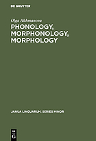 Phonology, morphonology, morphology