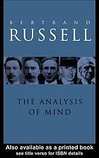 The analysis of mind