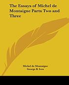 The essays of Michel de Montaigne