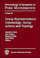 Group representations : cohomology, group actions, and topology : Summer Research Institute on Cohomology, Representations, and Actions of Finite Groups, July 7-27, 1996, University of Washington, Seattle