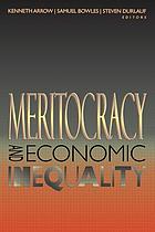 Meritocracy and economic inequality