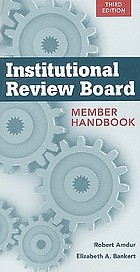 Institutional review board : member handbook