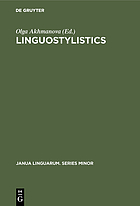Linguostylistics : theory and method