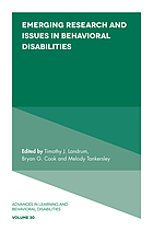 Emerging research and issues in behavioral disabilities