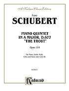 Piano quintet : the Trout ; opus 114 = quinteto para piano = la Trucha
