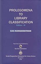 Prolegomena to library classification