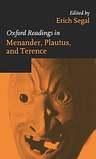Oxford readings in Menander, Plautus, and Terence