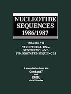 Nucleotide sequences 1986/1987