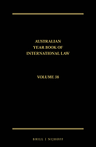 The Australian year book of international law. Volume 38 (2020)