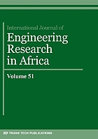 International Journal of Engineering Research in Africa Vol.51