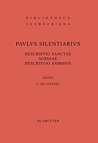 Descriptio Sanctae Sophiae ; Descriptio ambonis