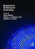 Biographical dictionary of psychology Biographical dictionary of psychology