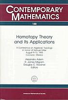 Homotopy theory and its applications : a conference on algebraic topology in honor of Samuel Gitler, August 9-13, 1993, Cocoyoc, Mexico