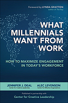 What millennials want from work : how to maximize engagement in today's workforce