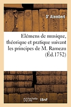 Élémens de musique théorique et pratique, : suivant les principes de M. Rameau