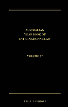 The Australian year book of international law (2019)