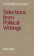 Selections from political writings (1921-1926)
