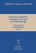 Cognitive linguistics foundations, scope, and methodology
