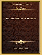 The vanity of arts and sciences