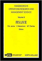 Finance Handbooks in Operations Research and Management Science : Finance