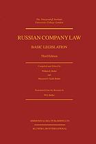 Russian company law : basic legislation