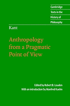 Anthropology from a pragmatic point of view
