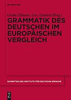 Grammatik des Deutschen im europäischen Vergleich : das Nominal
