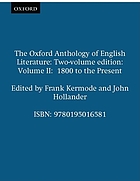 The Oxford anthology of English literature