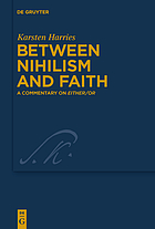 Between nihilism and faith : a commentary on Either/Or