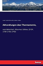 Abhandlungen über thermometrie